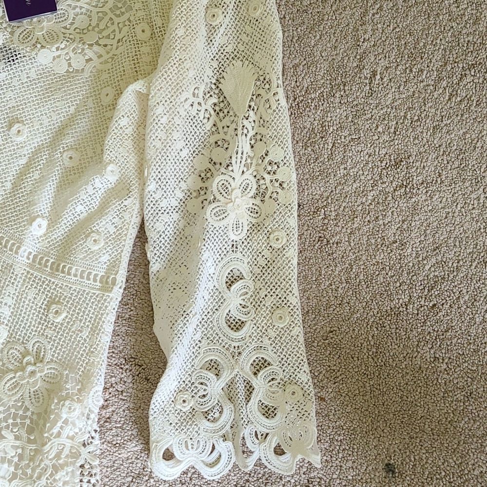 Ralph Lauren Purple Label Lace Top XL - Picture 3 of 16